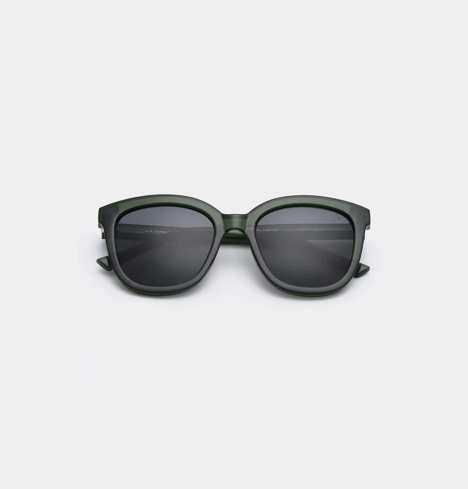 Discount A.Kjaerbede Zonnebril Billy Dark Green Transparent