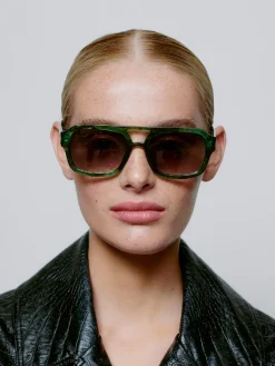Discount A.Kjaerbede Zonnebril Kaya Green Marble Transparent
