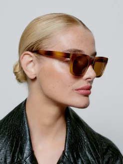 Outlet A.Kjaerbede Zonnebril Nancy Demi Brown