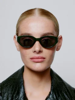 Best A.Kjaerbede Zonnebril Winnie Dark Green Transparent